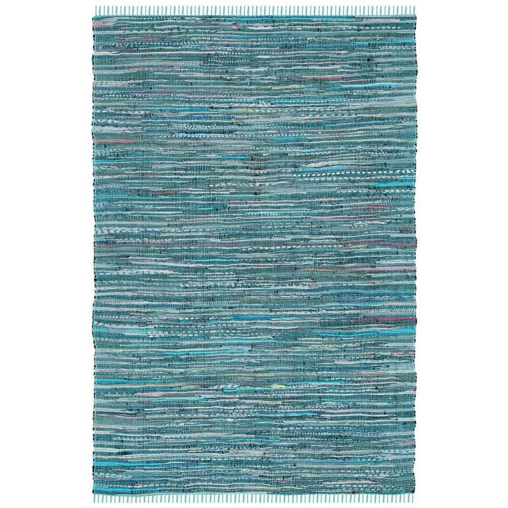 Safavieh Rag Rug Rug Collection RAR127C - Turquoise / Multi