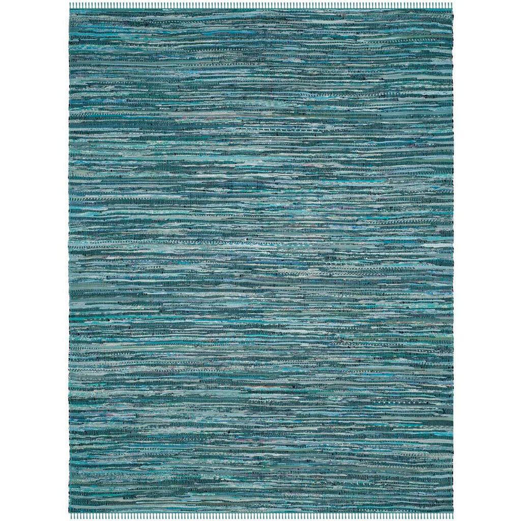 Safavieh Rag Rug Rug Collection RAR127C - Turquoise / Multi