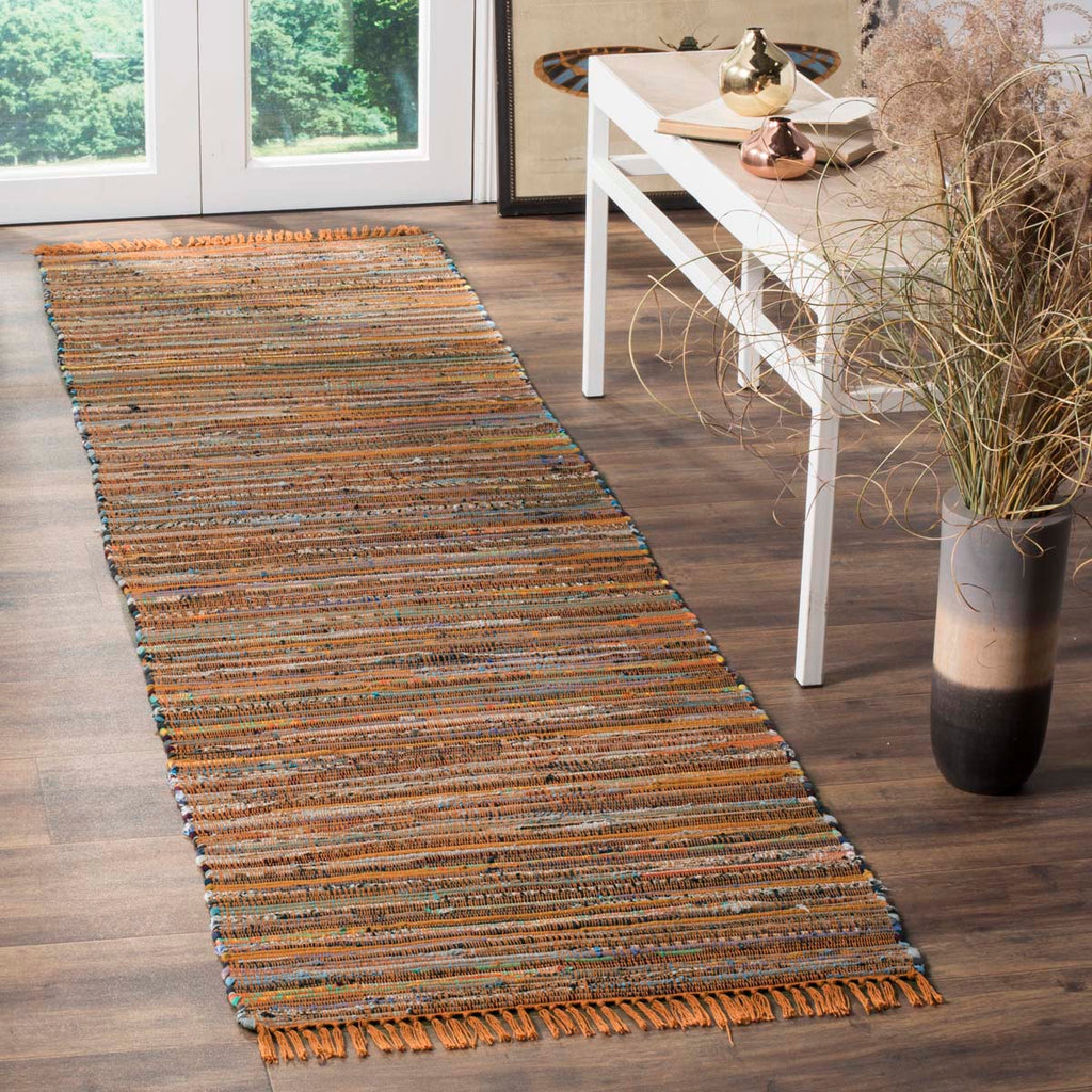 Safavieh Rag Rug Collection RAR127N - Gold / Multi