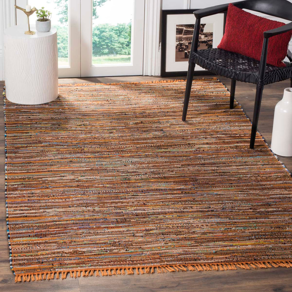 Safavieh Rag Rug Collection RAR127N - Gold / Multi