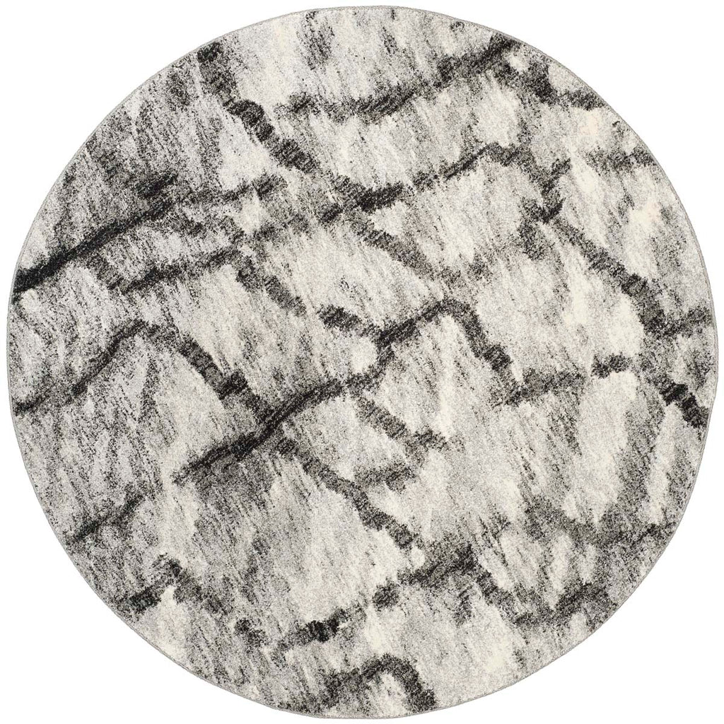 Safavieh Retro Rug Collection RET2144-7990 - Light Grey / Black