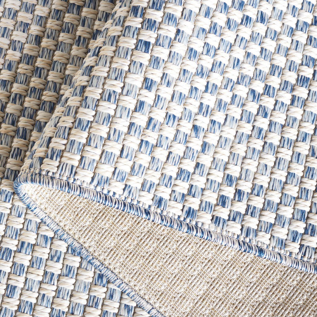 Safavieh Sisal All-Weather Rug Collection: SAW460M - Blue / Ivory