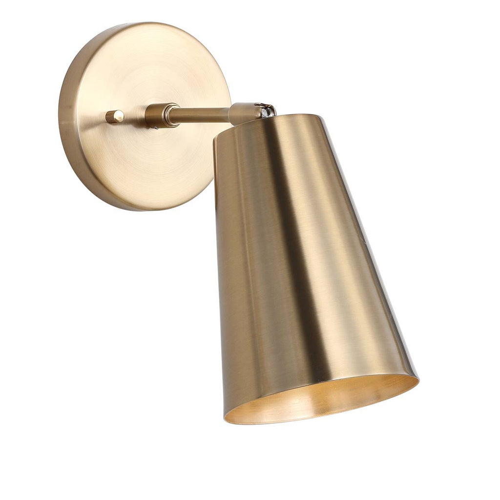 Safavieh Leonardo Wall Sconce-Brass Gold