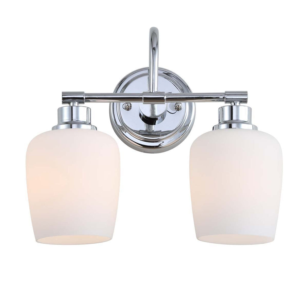 Safavieh Rayden Two Light Bathroom Sconce-Chrome