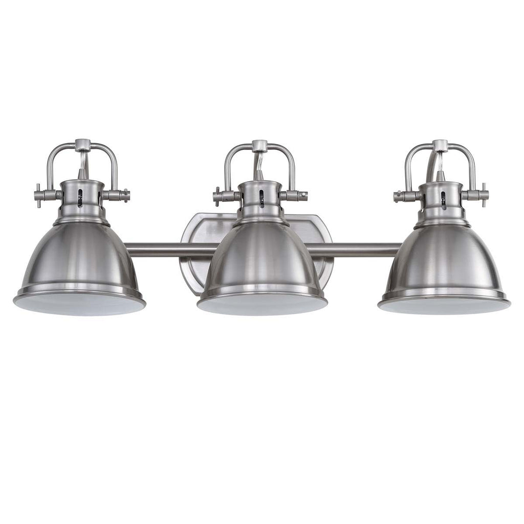 Safavieh Roland Three Light Bathroom Sconce-Brush Nickel