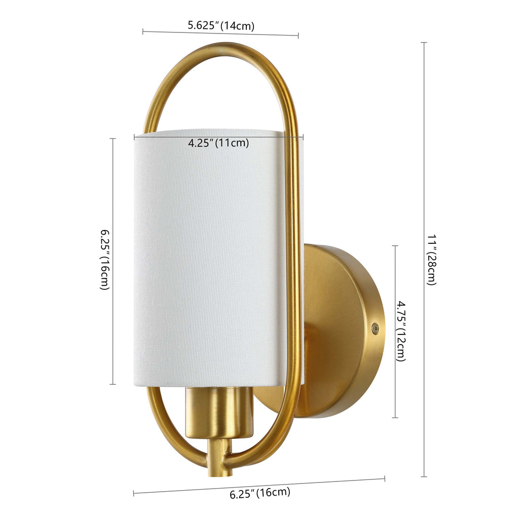 Safavieh Haldea Wall Sconce - Brass