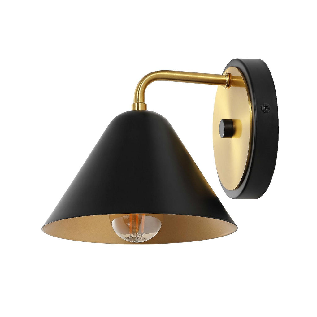 Safavieh Jynn Wall Sconce - Black/Satin Brass