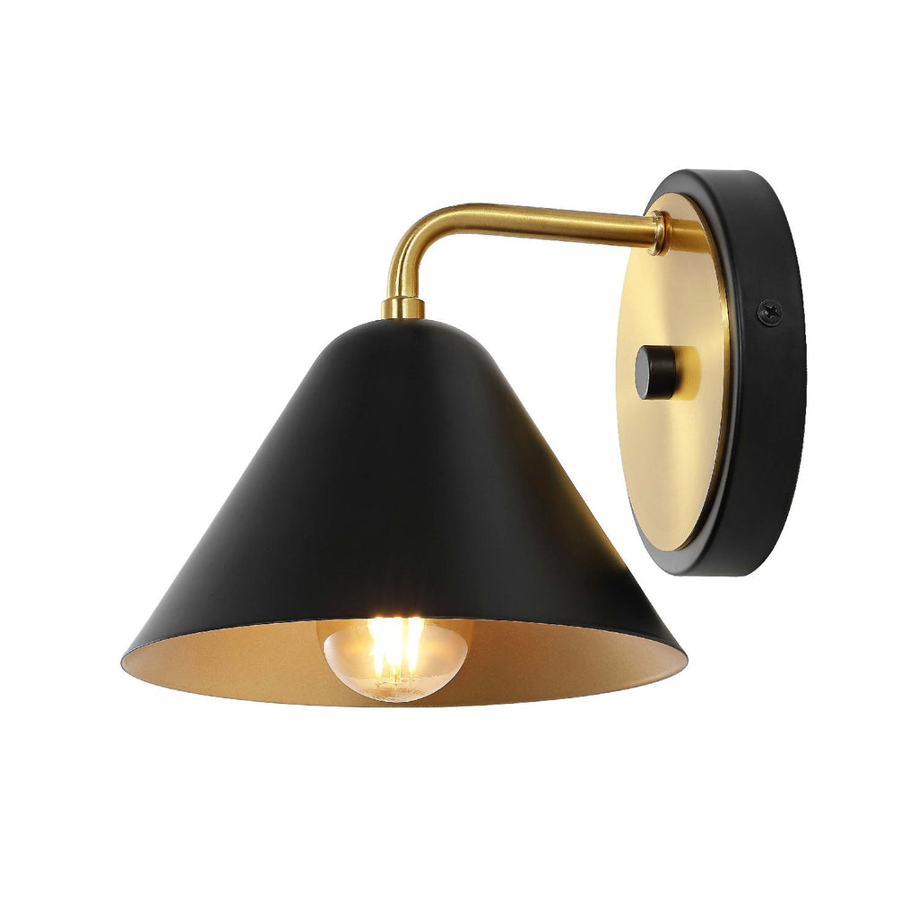 Safavieh Jynn Wall Sconce - Black/Satin Brass