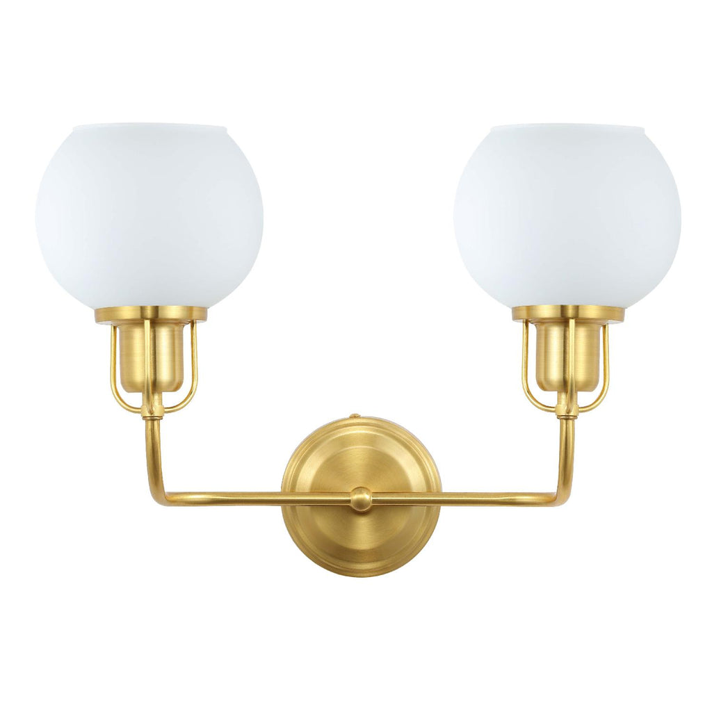 Safavieh Fenris Wall Sconce - Satin Brass/Opal