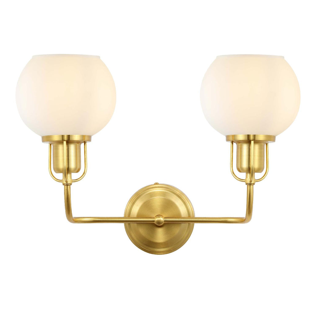 Safavieh Fenris Wall Sconce - Satin Brass/Opal