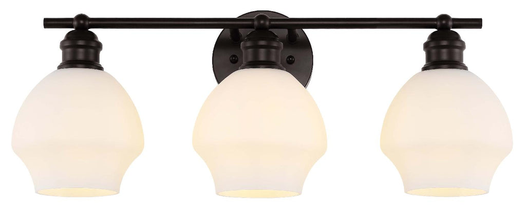 Safavieh Mylsa 3 Light Wall Sconce - Black / White