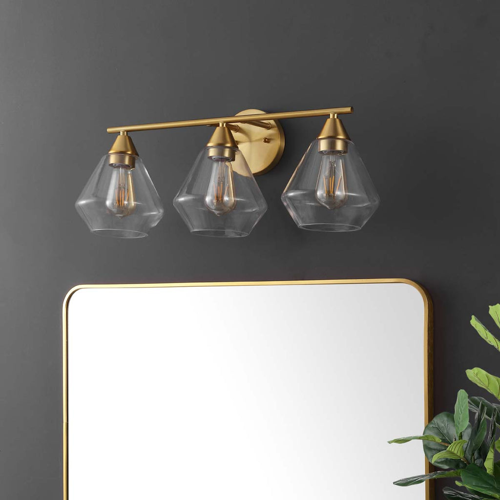 Safavieh Amani Wall Sconce - Brass / Clear