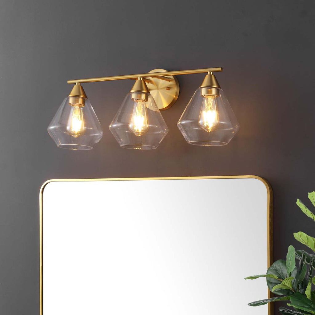 Safavieh Amani Wall Sconce - Brass / Clear