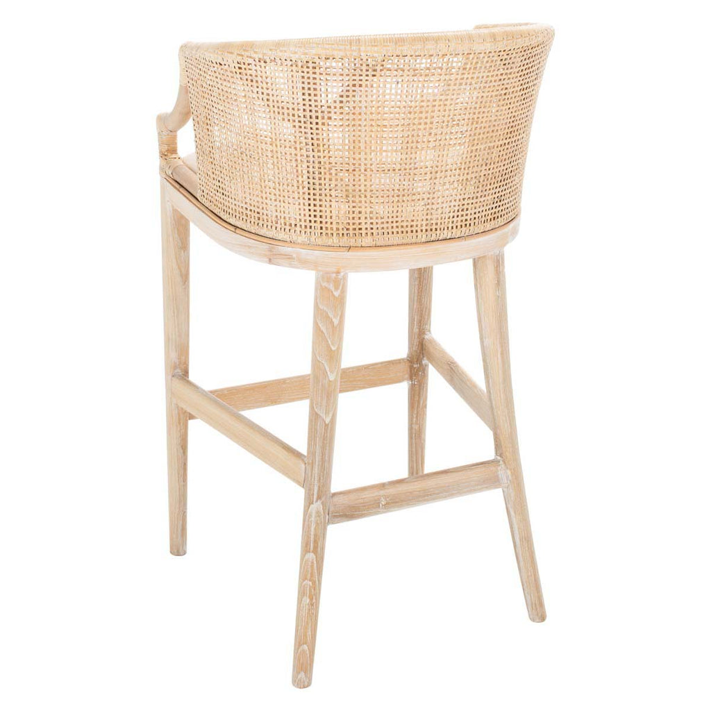 Safavieh Brando Bar Stool - Natural / White Washed