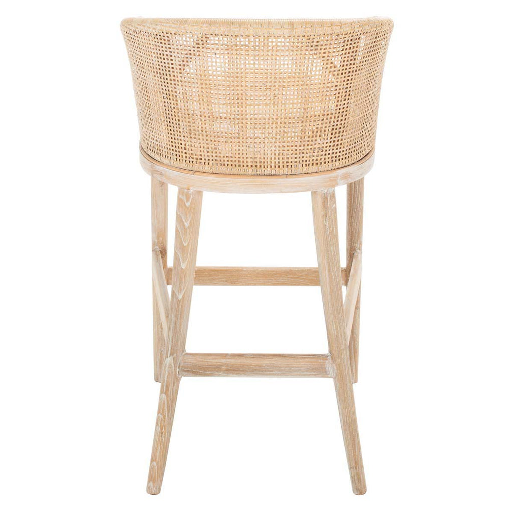 Safavieh Brando Bar Stool - Natural / White Washed