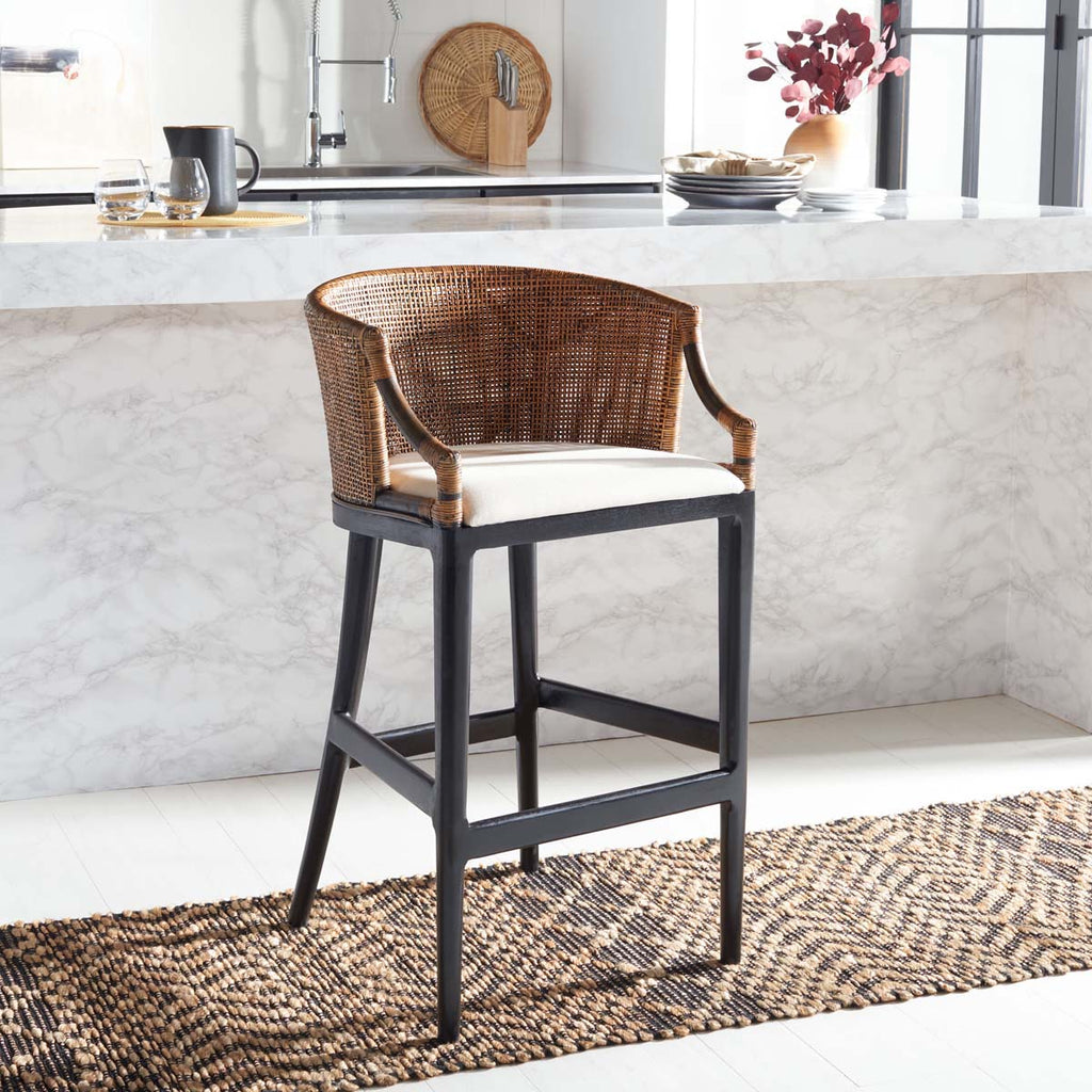 Safavieh Brando Bar Stool - Brown / Black