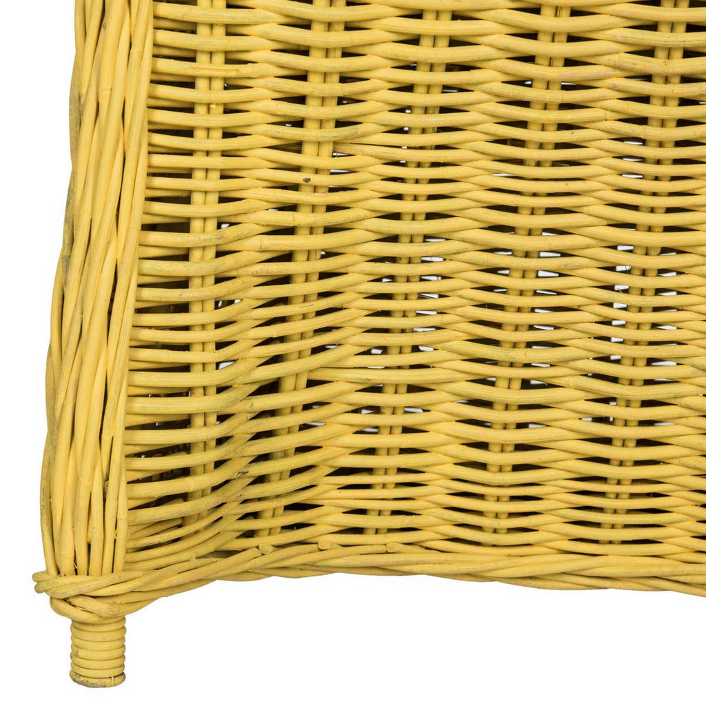 Callista Wicker Club Chair Safavieh - Yellow