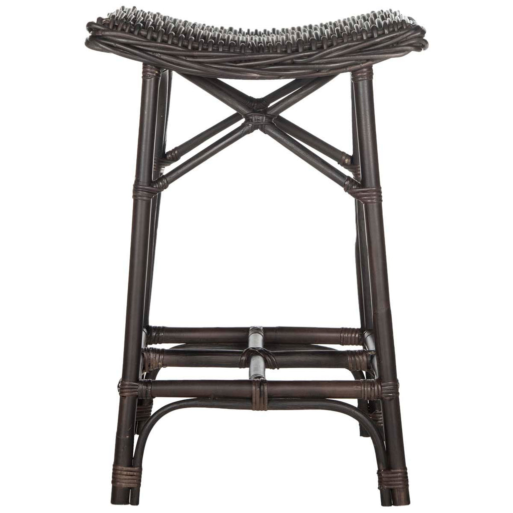 Safavieh Amara Wicker Bar Stool - Brown