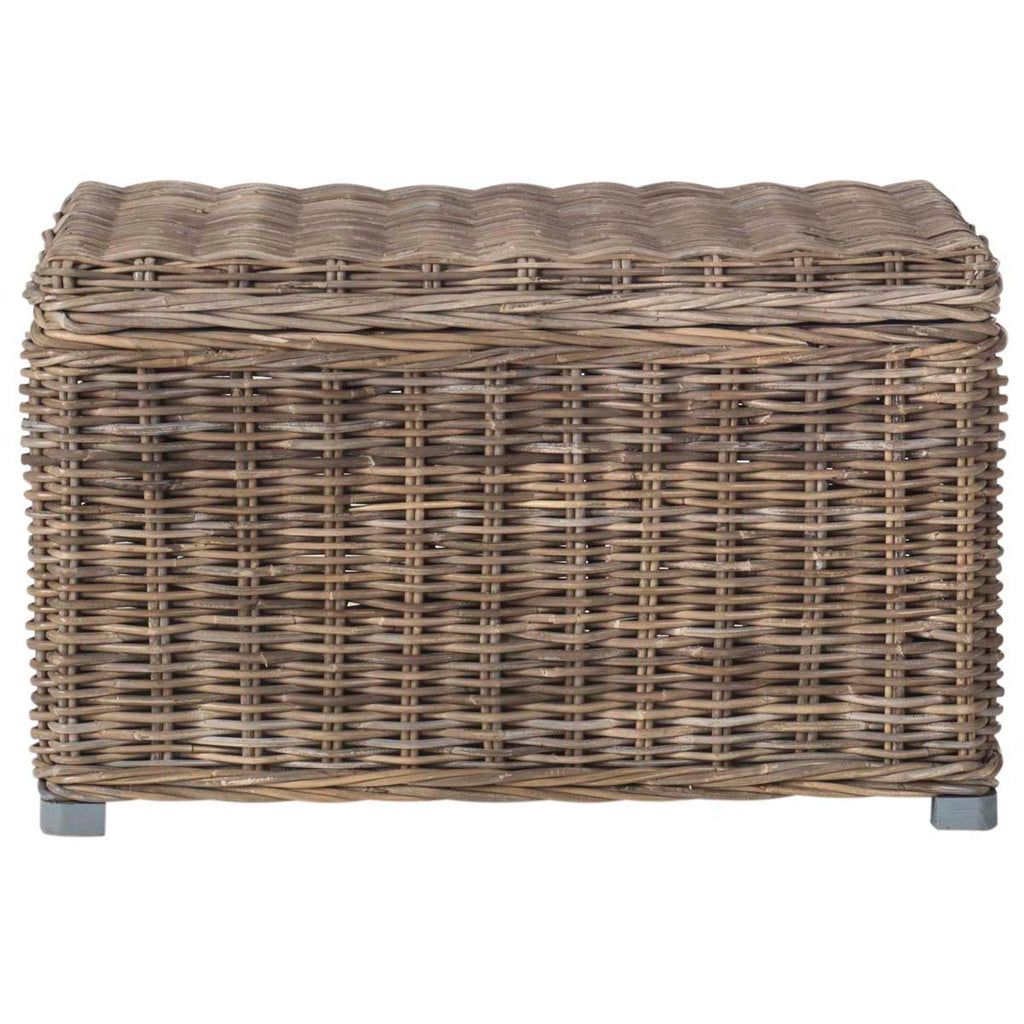 Safavieh Mikasi Wicker Trunk - Grey