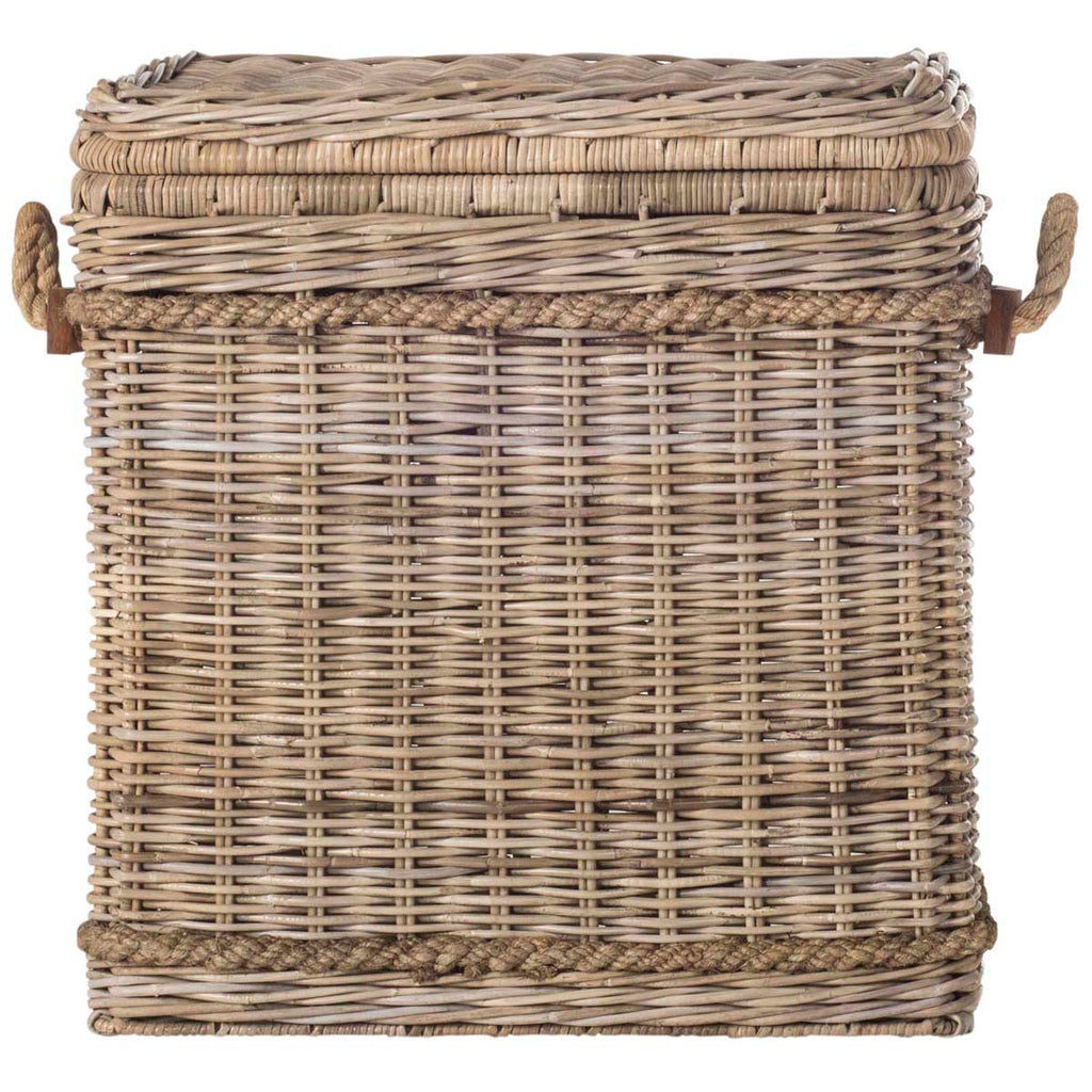 Safavieh Sidonie Wicker Storage Hamper - Grey