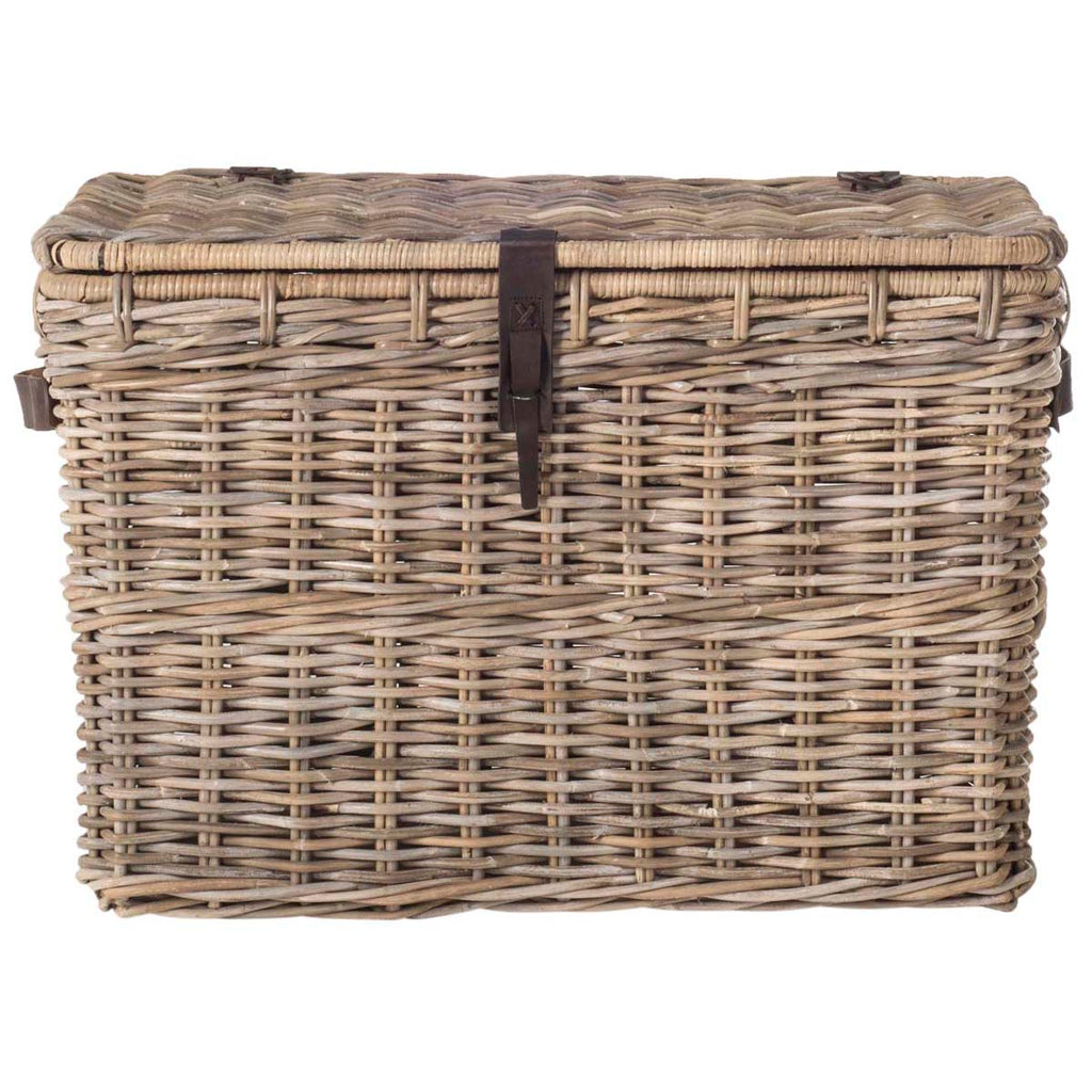 Safavieh Amancio Wicker Trunk - Grey