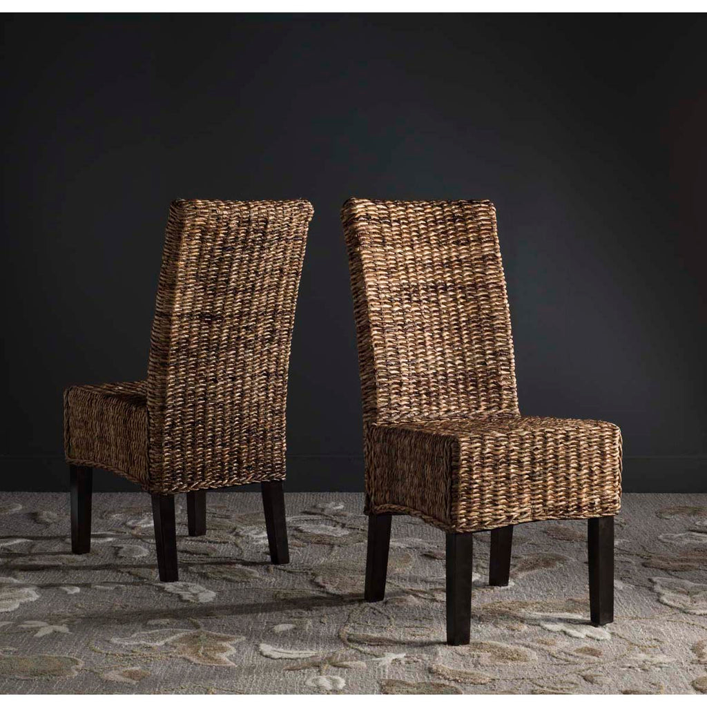 Safavieh Avita 18''H Wicker Dining Chair-Natural (Set of 2)