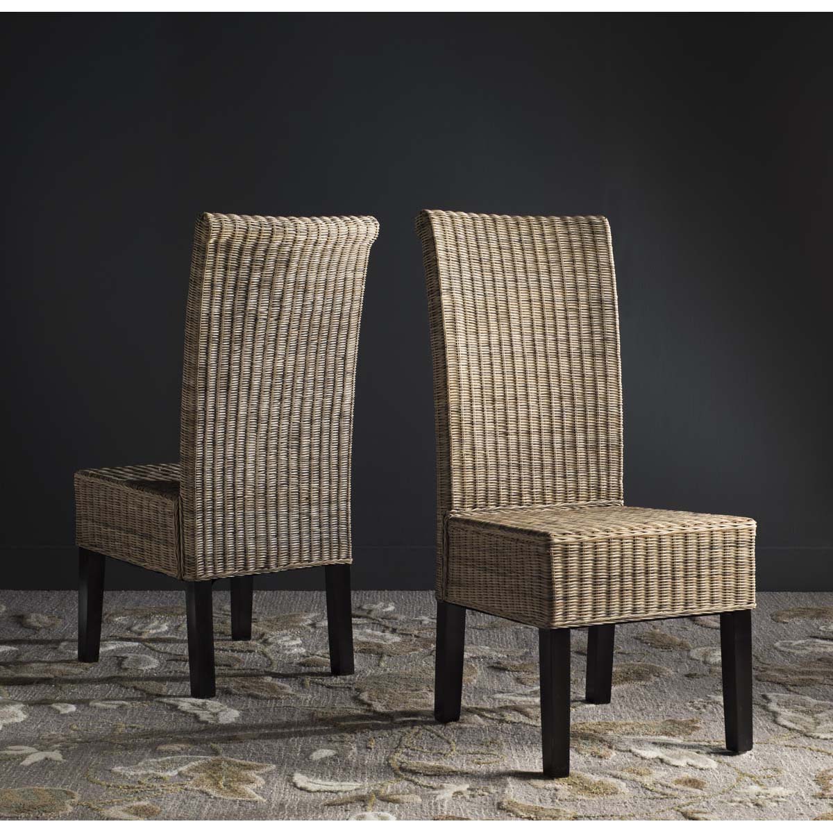 Safavieh arjun wicker dining chair outlet sea