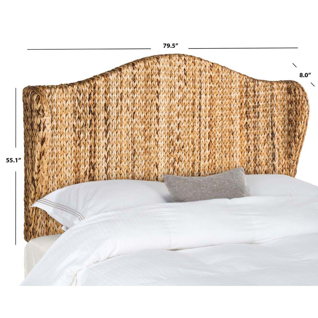 Safavieh Nadine Natural Winged Headboard - Natural
