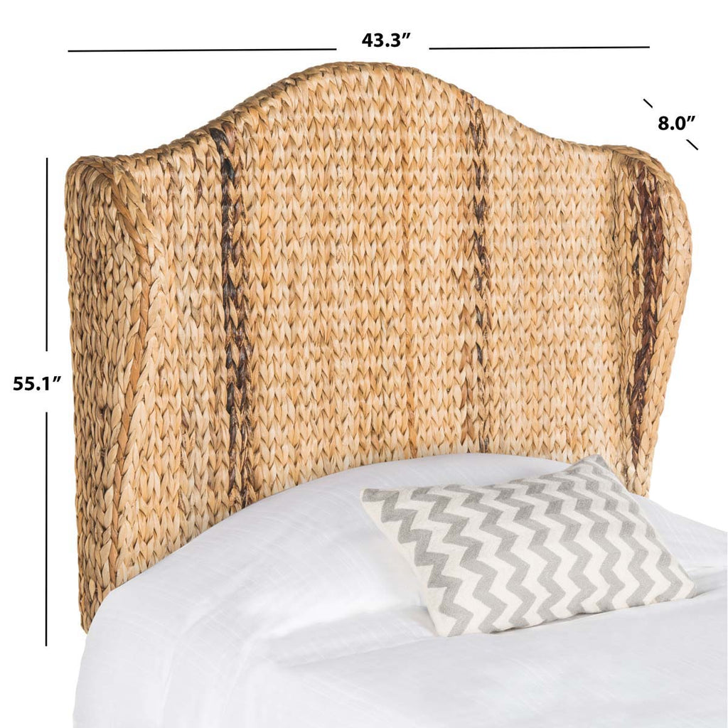 Safavieh Nadine Natural Winged Headboard - Natural