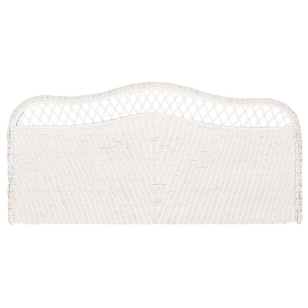 Safavieh Sephina White Rattan Headboard - White