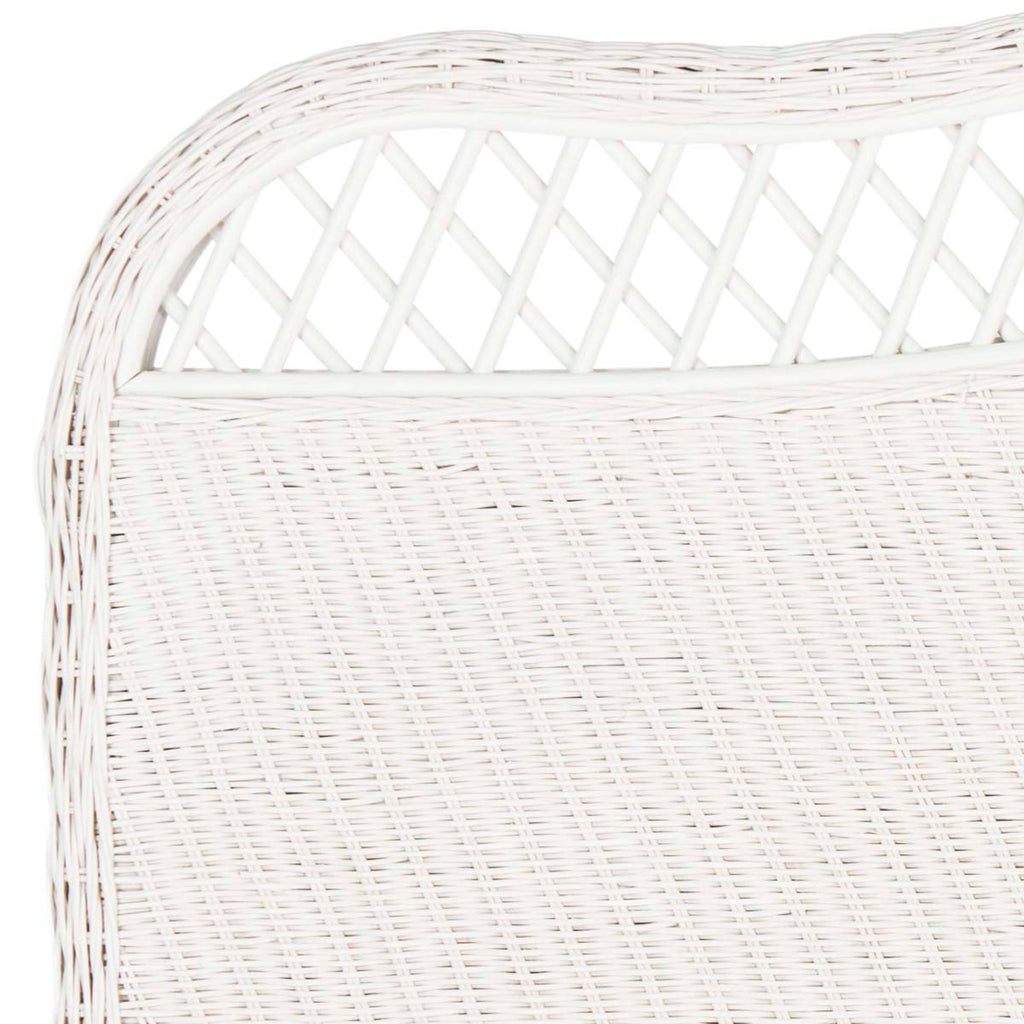 Safavieh Sephina White Rattan Headboard - White