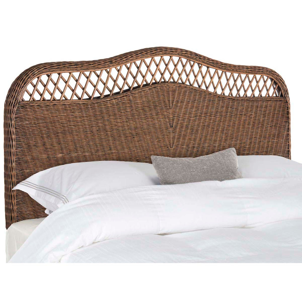 Safavieh Sephina Brown / Multi Rattan Headboard - Brown / Multi