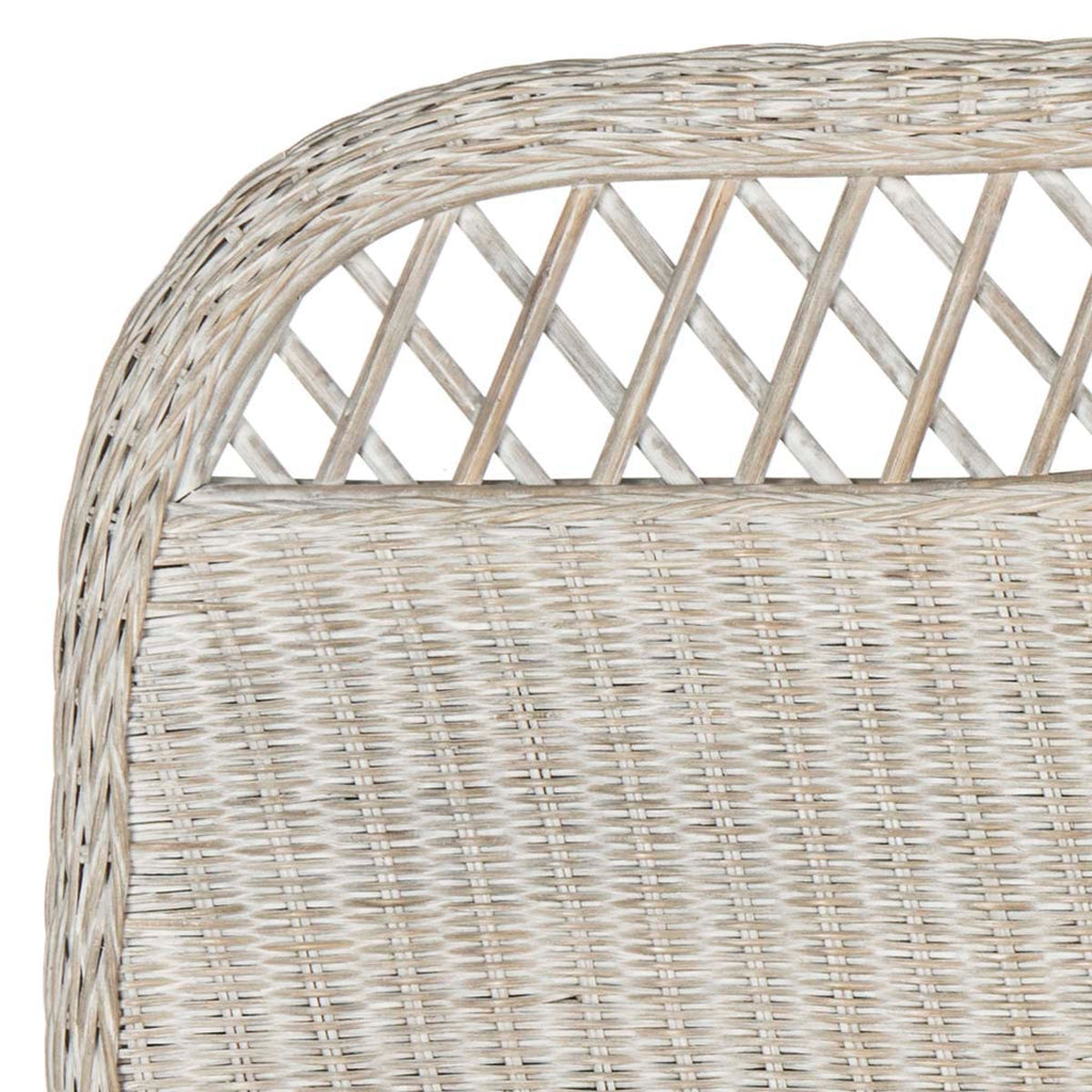 Safavieh Sephina Antique Grey Rattan Headboard - Antique Grey