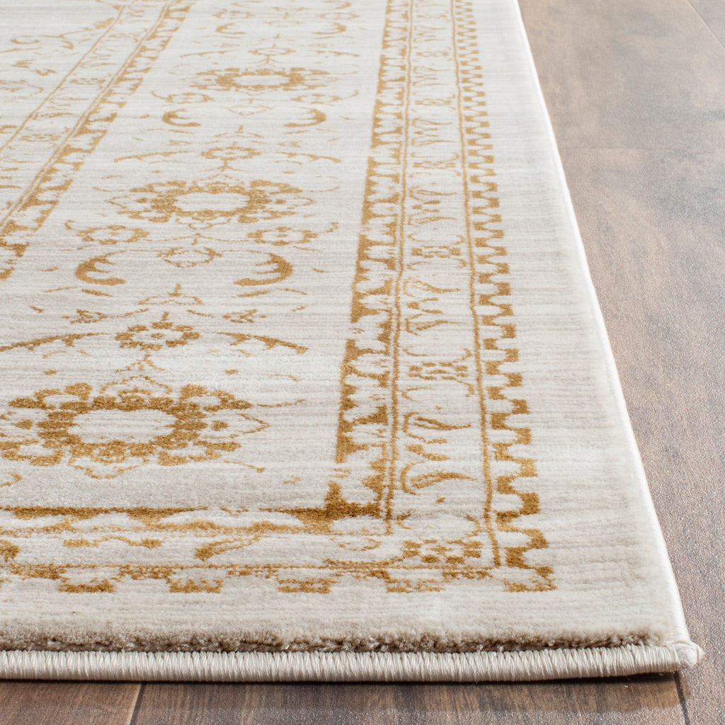 Elegant Runner Rug, SER210A, 62 X 240 cm in Creme / Gold