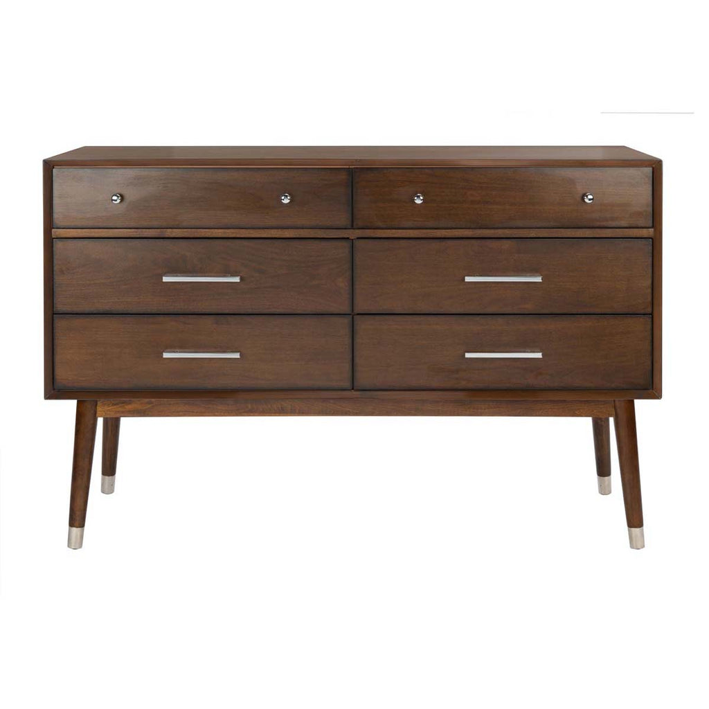 Safavieh Couture Madden Retro Dresser - Metallic/ Brown