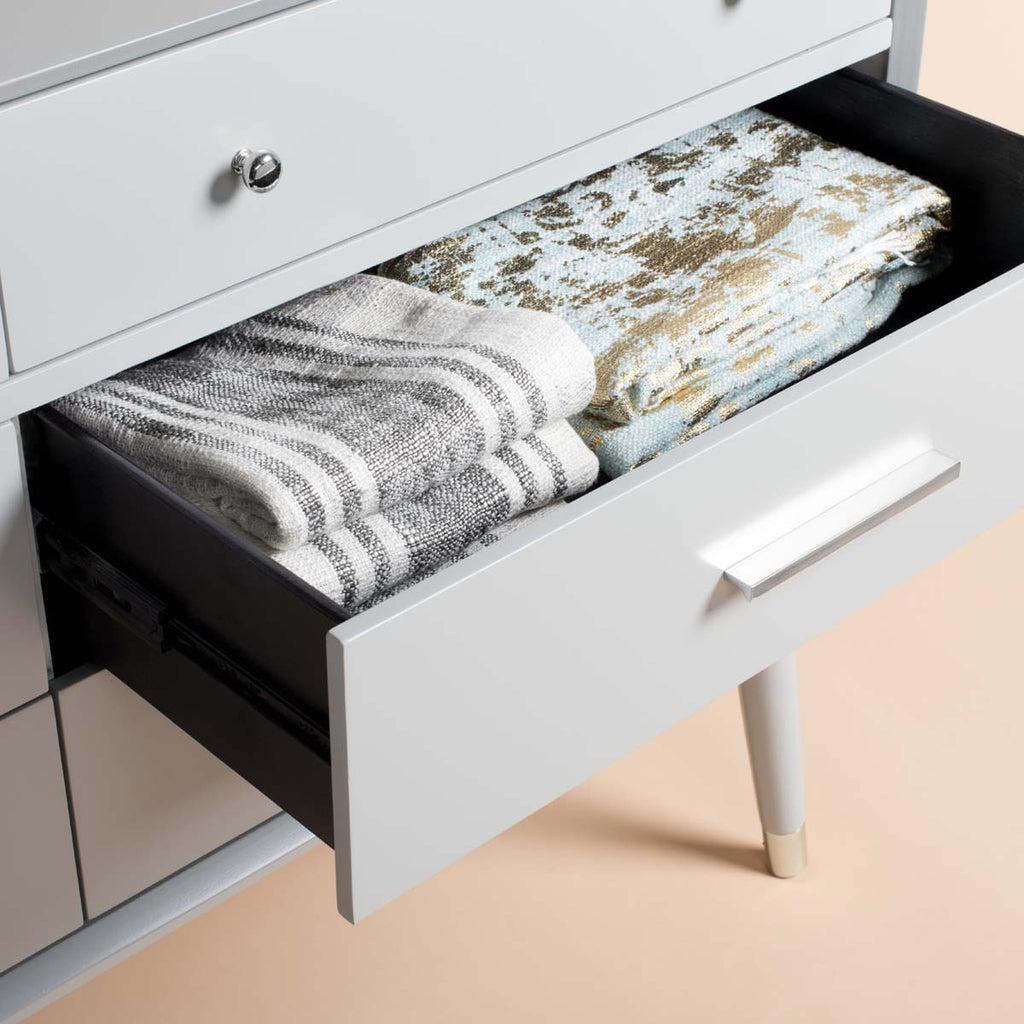 Safavieh Couture Madden Retro Dresser - Grey/ Metallic