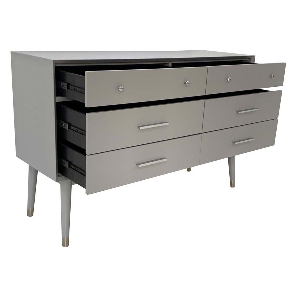 Safavieh Couture Madden Retro Dresser - Grey/ Metallic