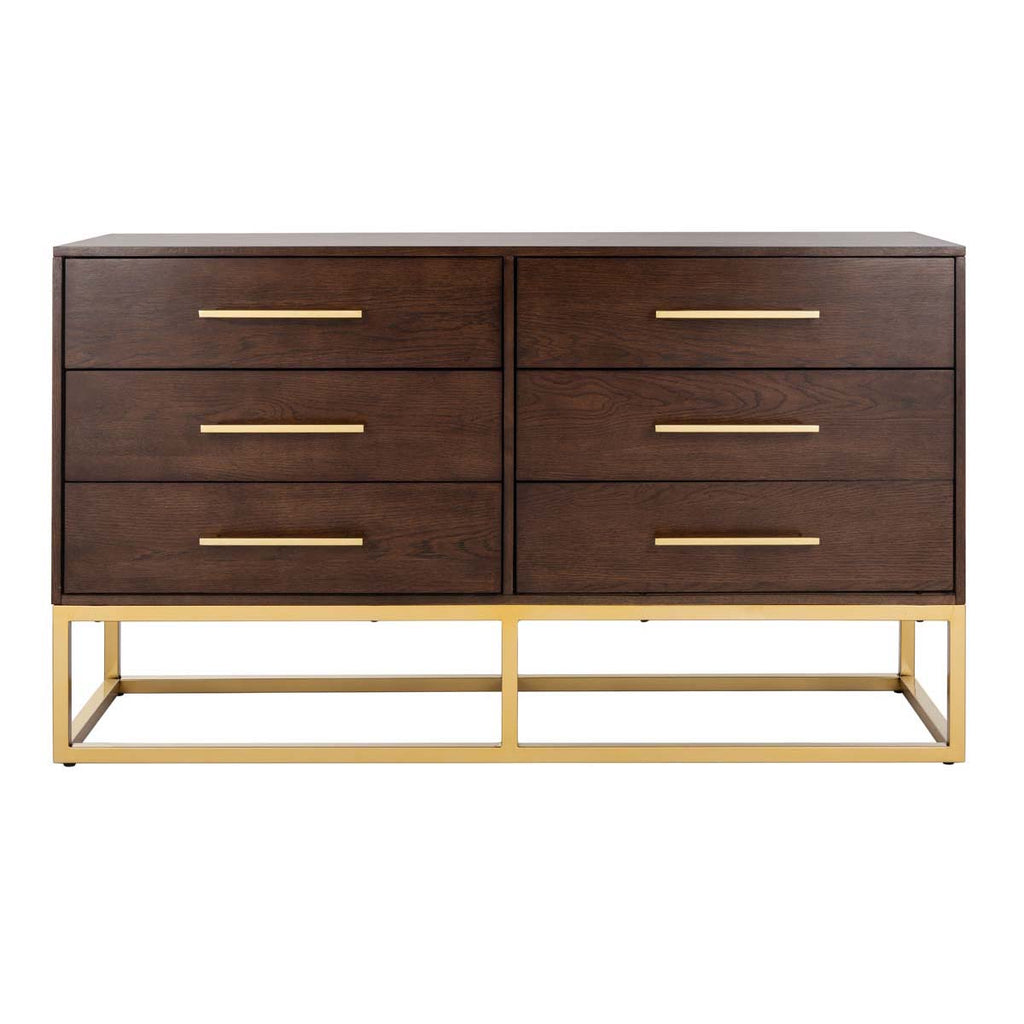 Safavieh Couture Estelle Dresser - Walnut