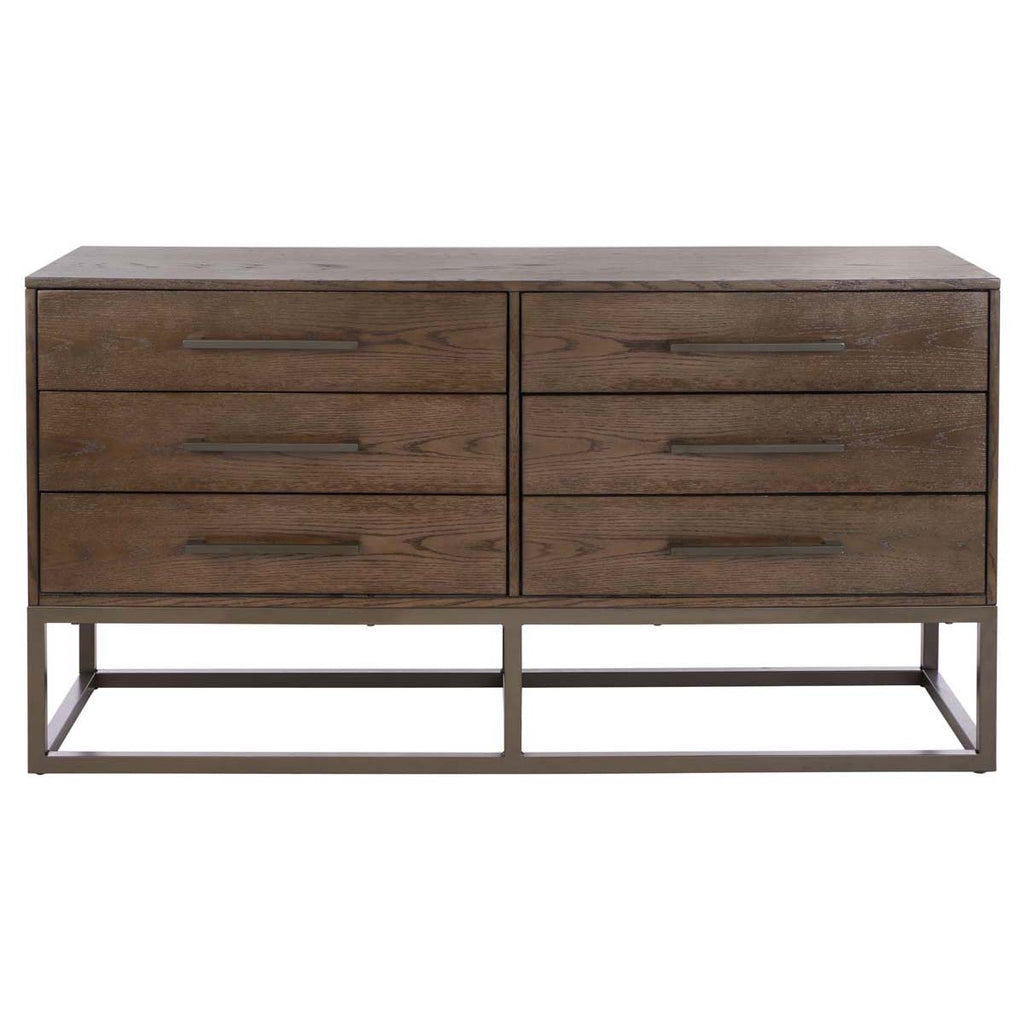 Safavieh Couture Estelle Dresser - Dark Walnut