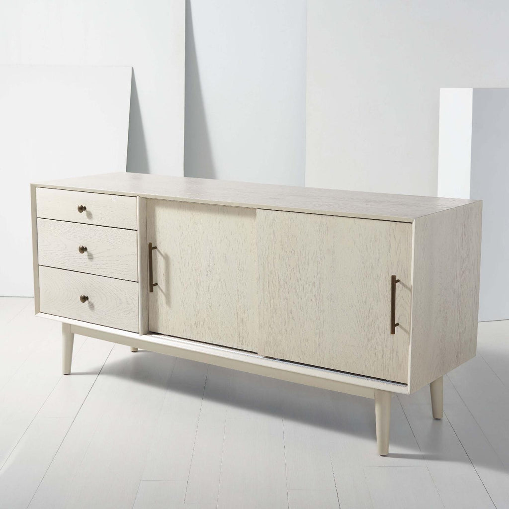 Safavieh Couture Tomas Mid-Century Media Stand - White Washed