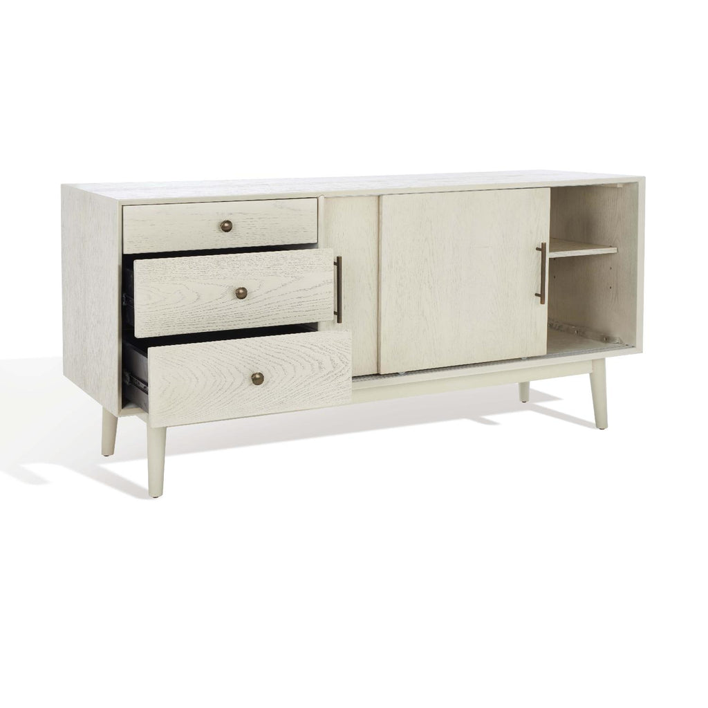 Safavieh Couture Tomas Mid-Century Media Stand - White Washed