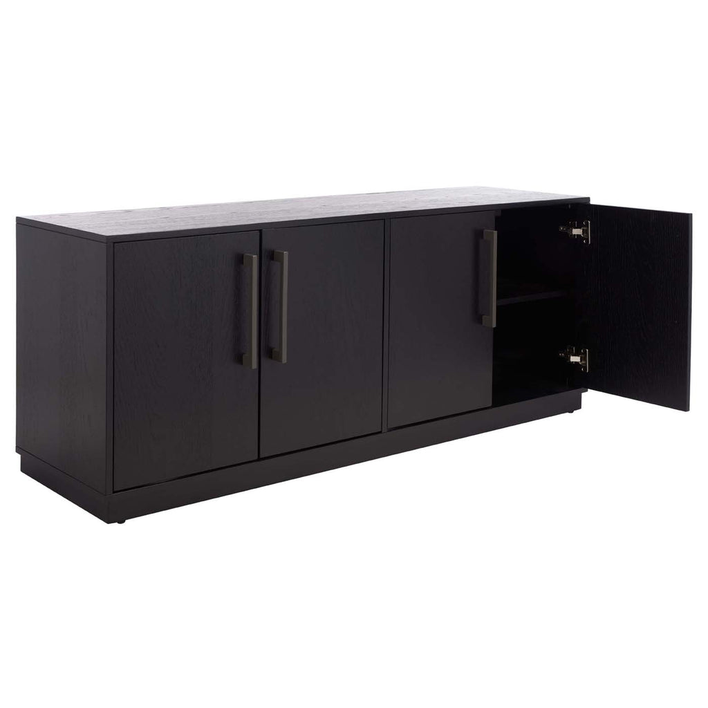 Safavieh Couture Mallory 4 Door Media Stand - Black