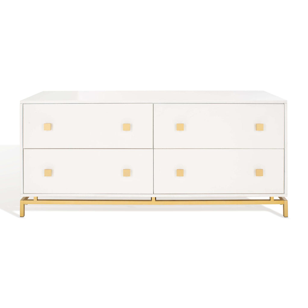 Safavieh Claudette 4 Drawer Dresser - White