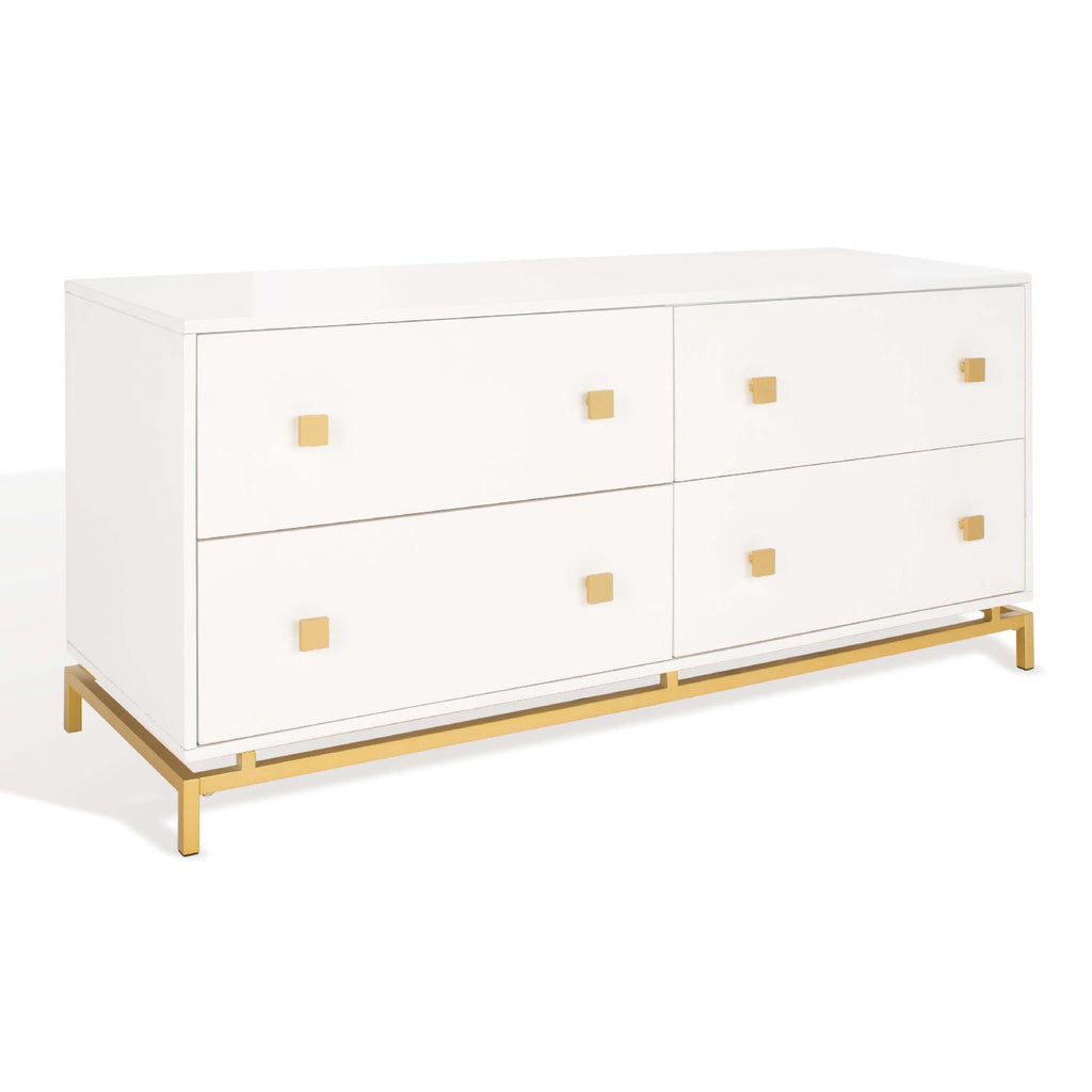 Safavieh Claudette 4 Drawer Dresser - White