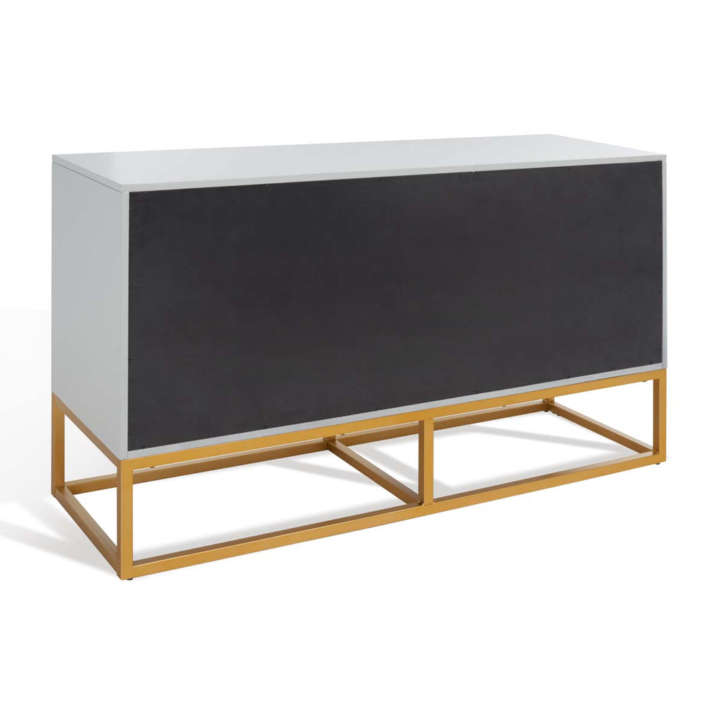 Safavieh Couture Emelia 6 Drawer Dresser - Grey/Gold