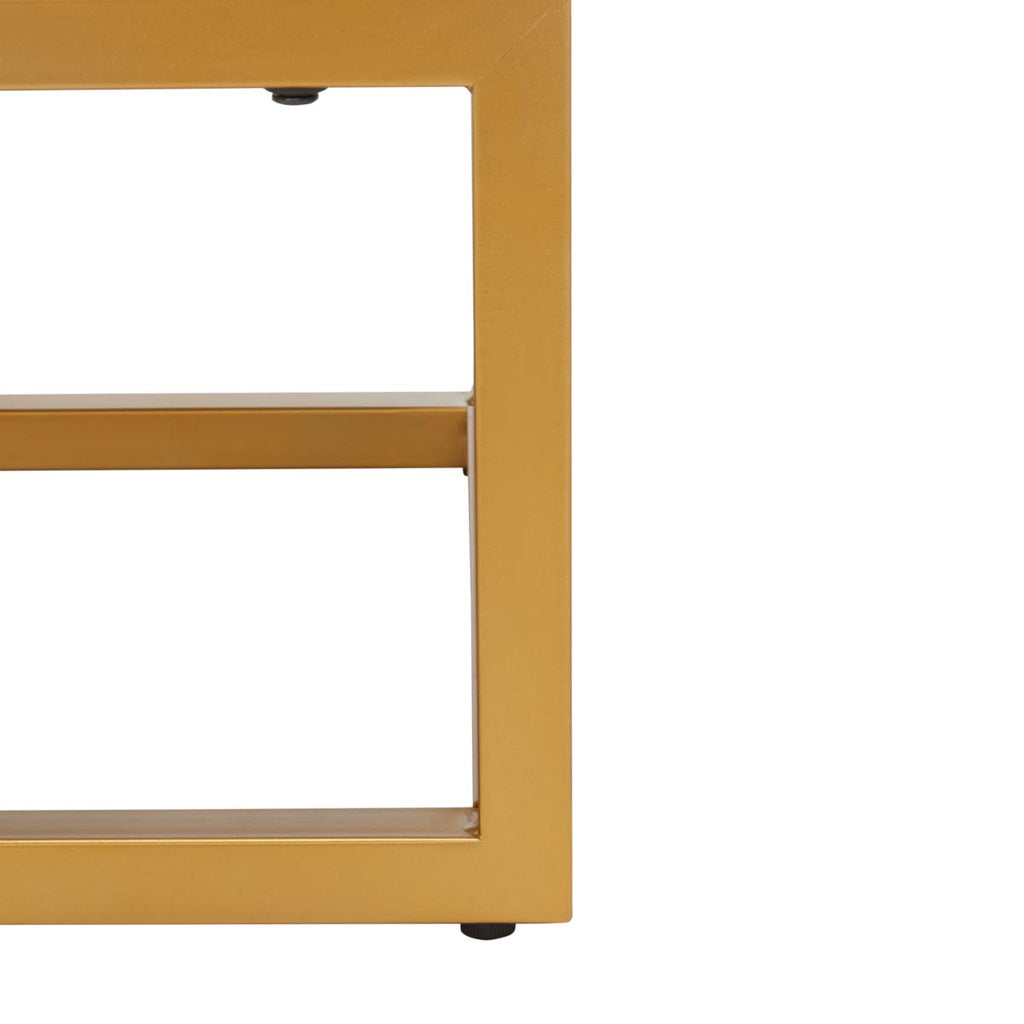 Safavieh Couture Emelia 6 Drawer Dresser - Grey/Gold
