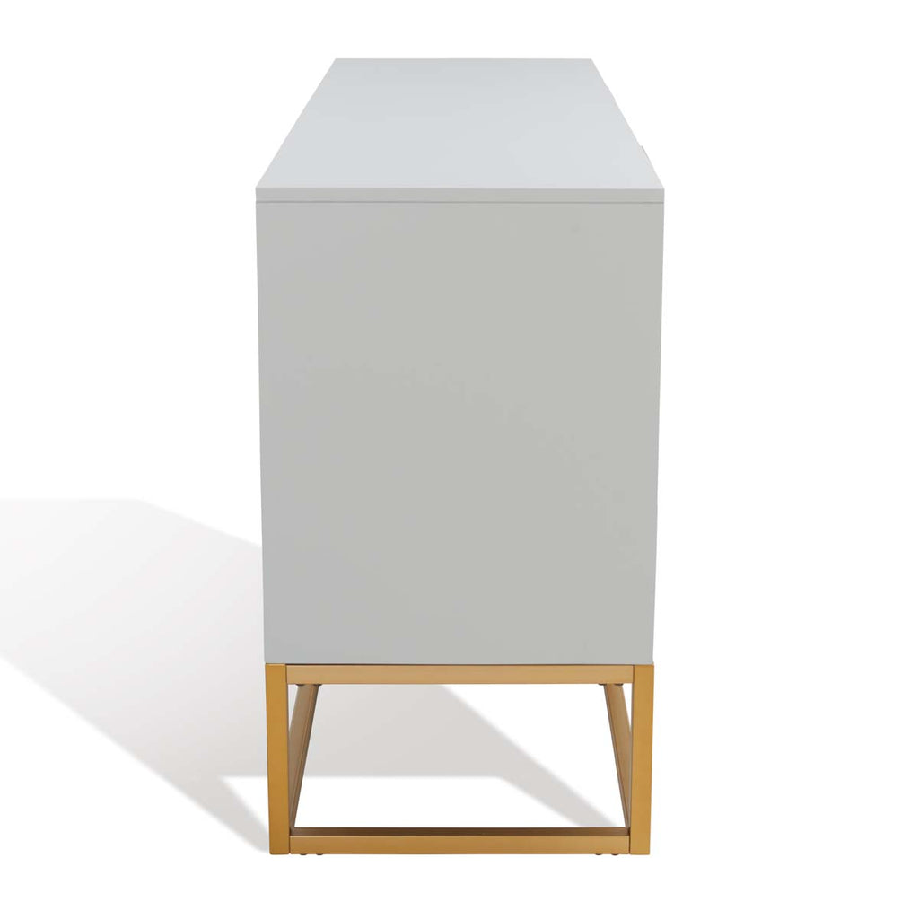 Safavieh Couture Emelia 6 Drawer Dresser - Grey/Gold