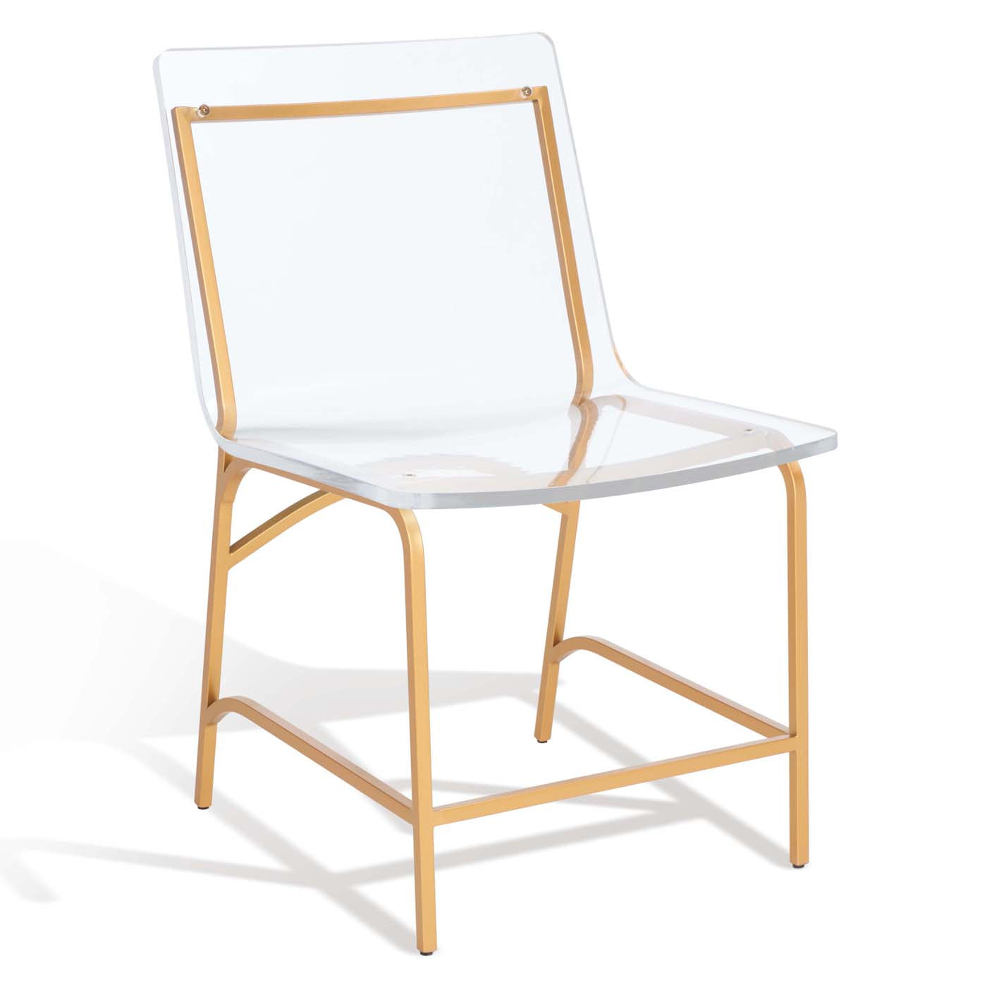 Gold acrylic online chair