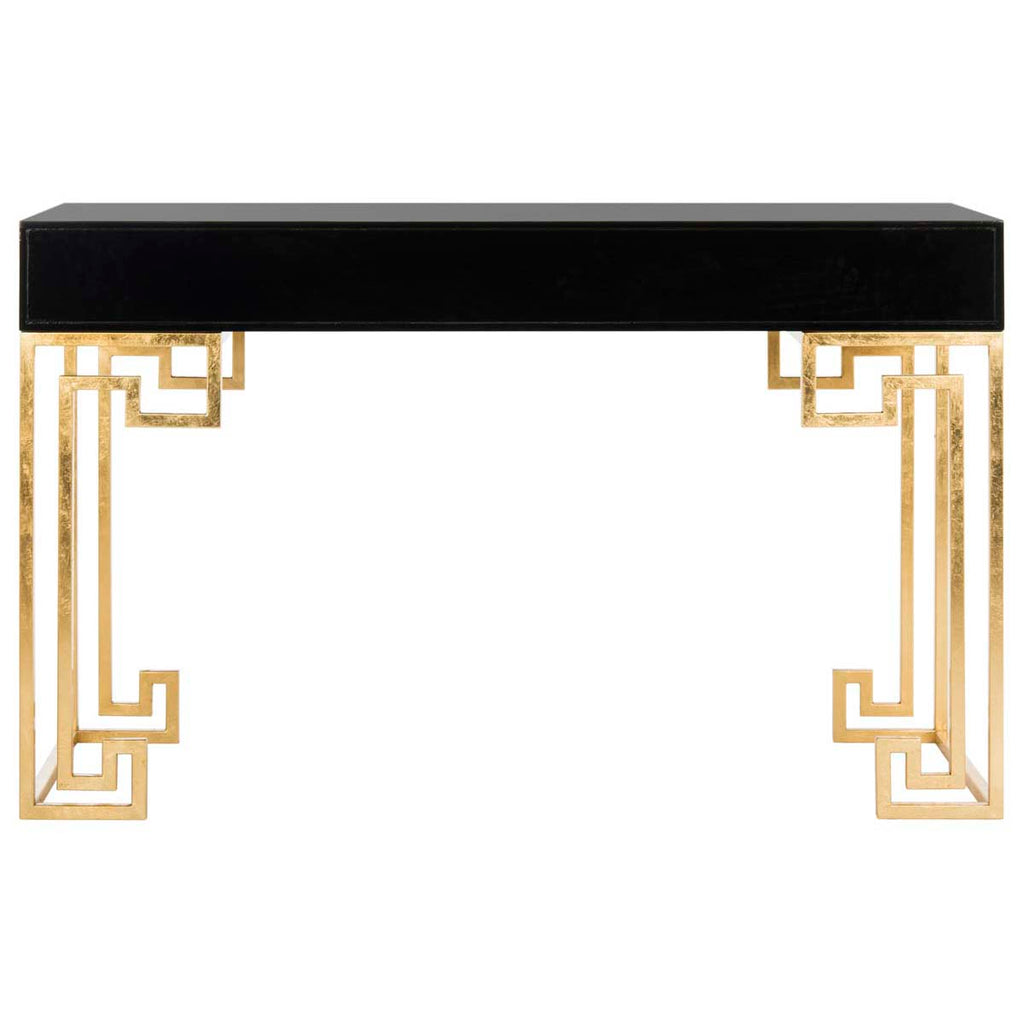 Safavieh Couture Valeria Lacquer Writing Desk - Black Lacquer