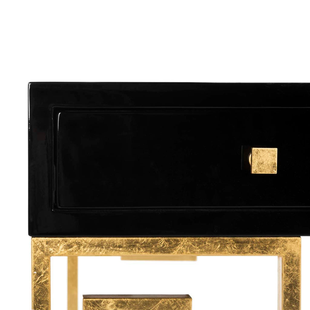 Safavieh Couture Valeria Lacquer Writing Desk - Black Lacquer
